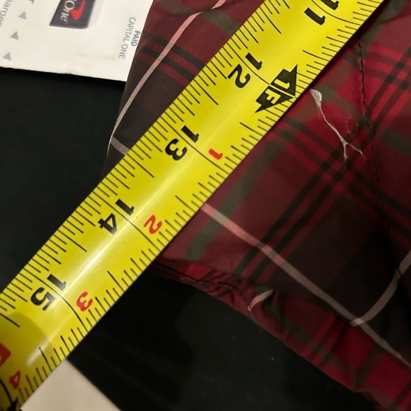 Eddie Bauer Women’s Premium Goose Down Insulated Vest Red Black Plaid XS - Picture 4 of 5